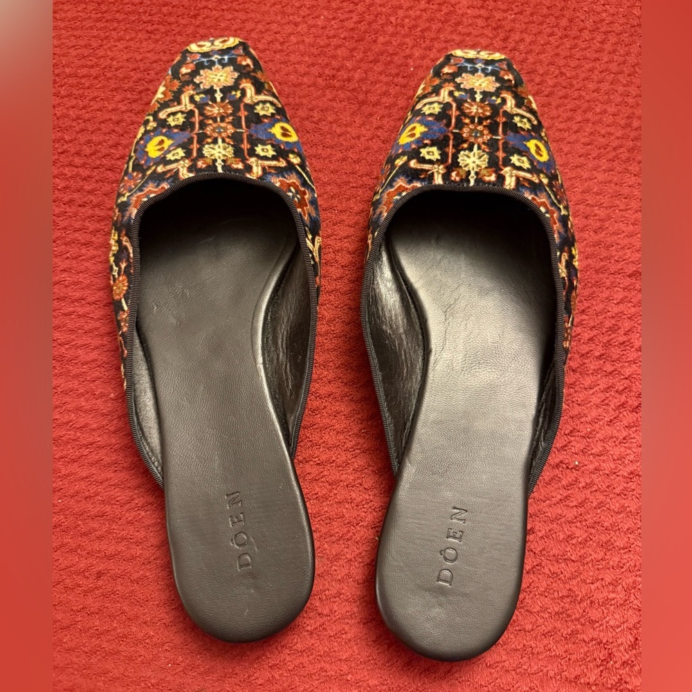 Doen Velvet Mules - Picture 3 of 4